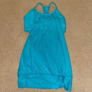 Lululemon “no limits” top with built-in sports bra